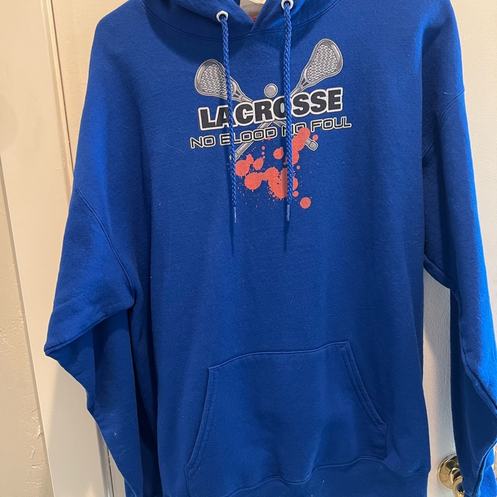 Blue Lacrosse Hoodie